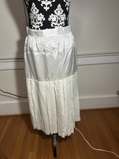 UNKNOWN DESIGNER 1990  S PLEAT 100 SILK CHIFFON SKIRT 29" WAIST