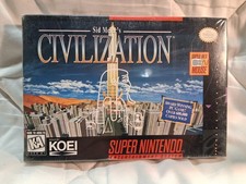 Sid Meier's Civilization (SNES, 1995) New & Sealed -- Rare