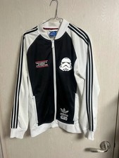 Adidas Star Wars Track Jacket Black White L Size Full Set Design Tape