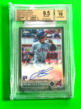 2015 Topps Chrome Green Refractor Francisco Lindor RC #ARFL BGS 9.5/10 GMT 36/99