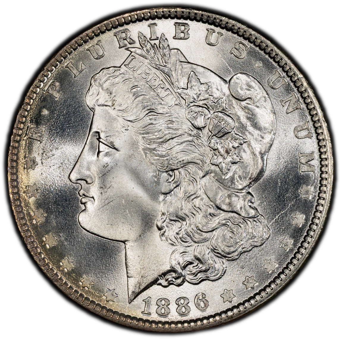 1886 MORGAN DOLLAR $1 PCGS MS68 (PQ085)