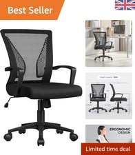 Comfortable Height Adjustable Ergonomic Office Chair with Back Support