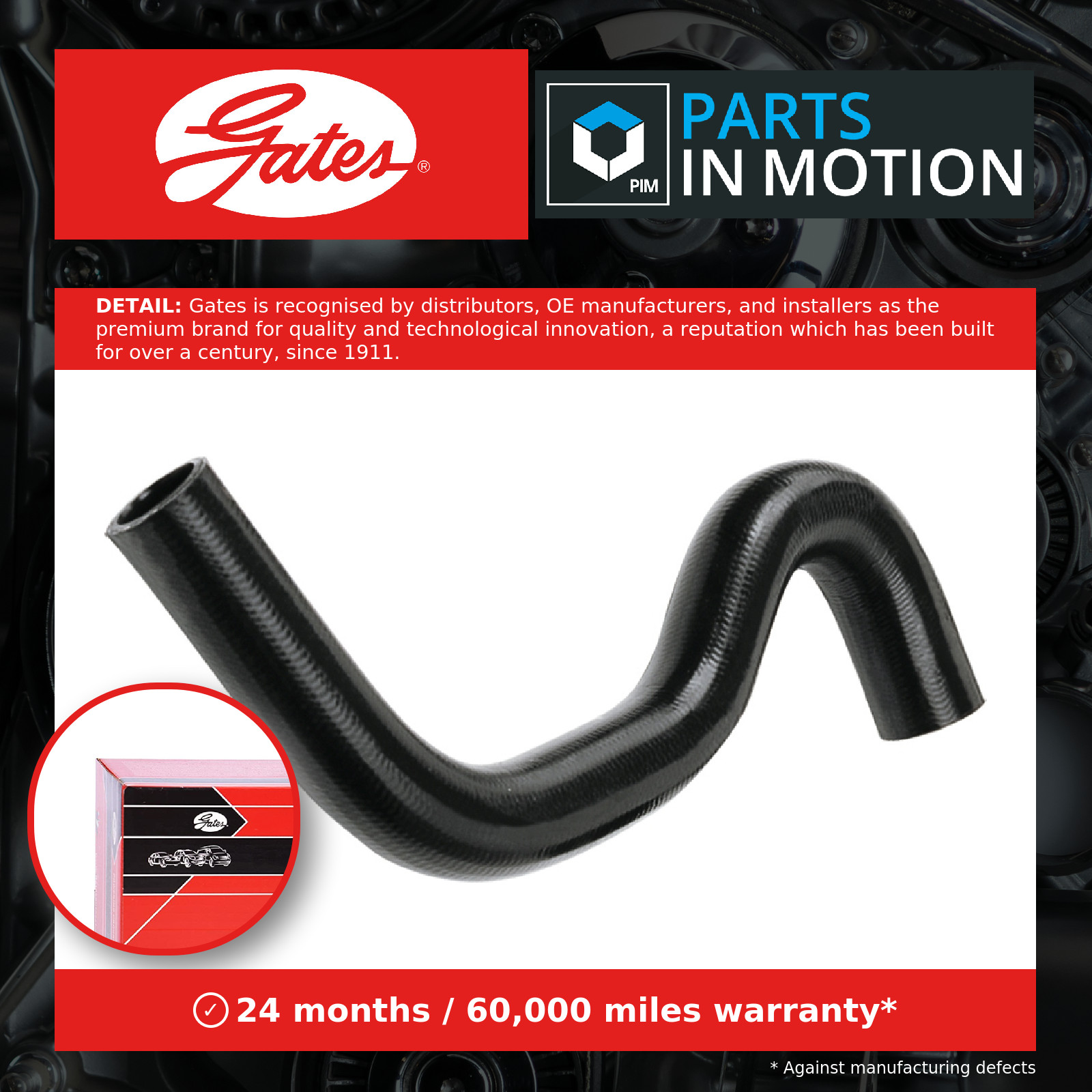 Radiator Hose Lower 3854 Gates Coolant 1351Y4 Genuine Top Quality Guaranteed New