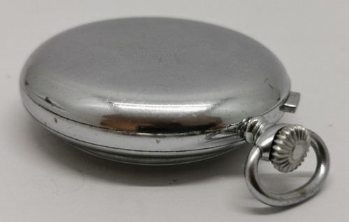 Vintage 50er Jahre Pierce Mono Pusher Chronograph Telemeter Military Style Taschenuhr - Bild 7 von 12