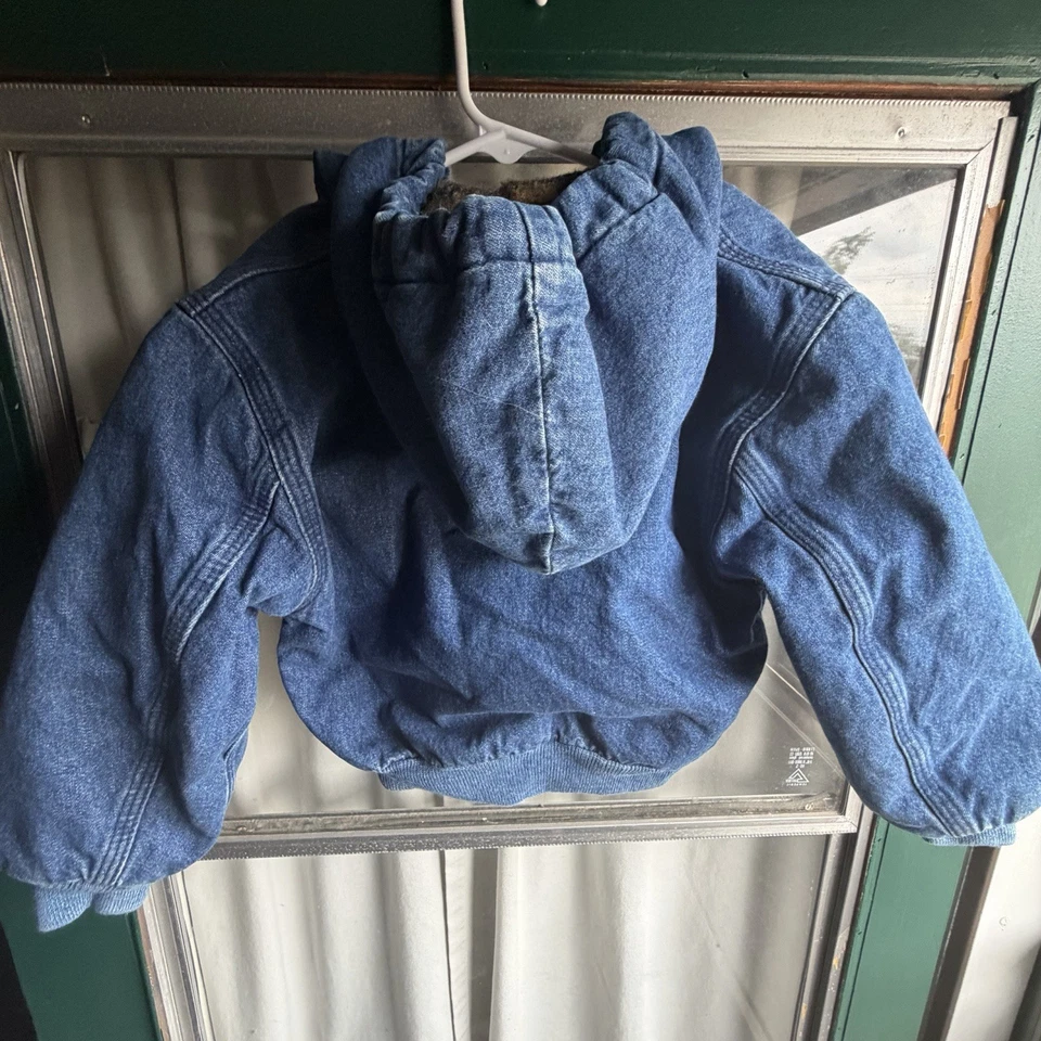 CHAQUETA VAQUERA VINTAGE CARHARTT NIÑO PEQUEÑO 4T MANTA FORRADA CON CAPUCHA ASAP ROCKY Foto 4 de 4