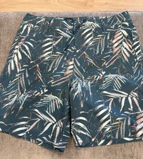 Men  s Board Shorts Tropical Pockets All In Motion Medium Blue