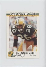 1990 Green Bay Packers Police Pilsbury/Green Giant Chuck Cecil #4 0b5