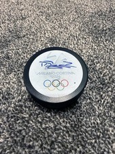 DEVON TOEWS Avalanche Team Canada Olympic SIGNED Autograph Hockey Puck COA