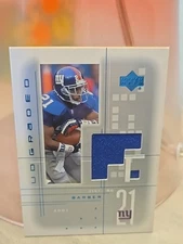 2001 UD  Game Jerseys #TB Tiki Barber (MEM)