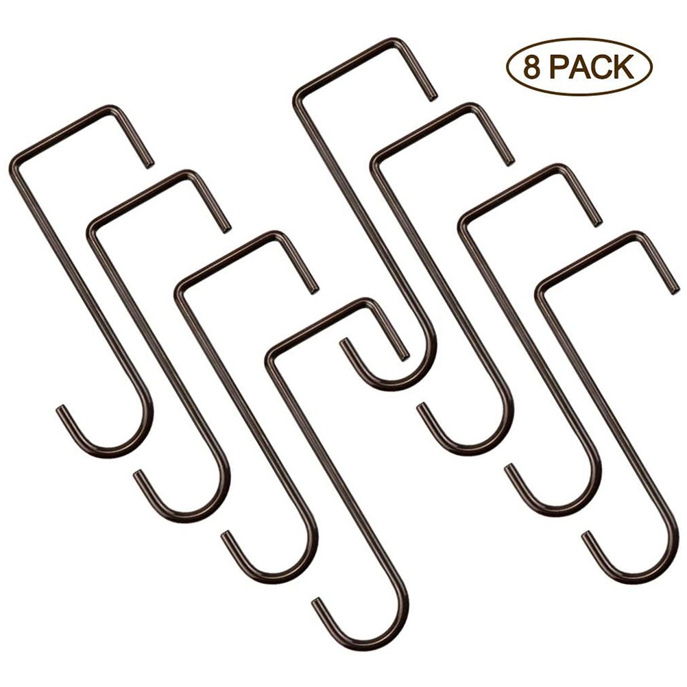8 Pcs Iron Fence Hooks Patio Fence Hangers For Hanging Plants Planters Bird Feed