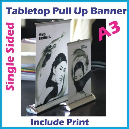 A3 table top pull up banners counter top banner stands with graphics eBay