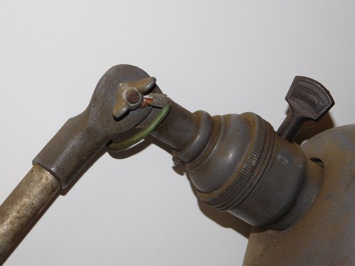 Antique OC White Industrial Machine Light Adjustable Vtg Desk Wall Table Lamp - Picture 5 of 11
