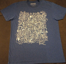 2016 Lg Bethesda Blue Vault Boy Collage Graphic Game Collector T Shirt