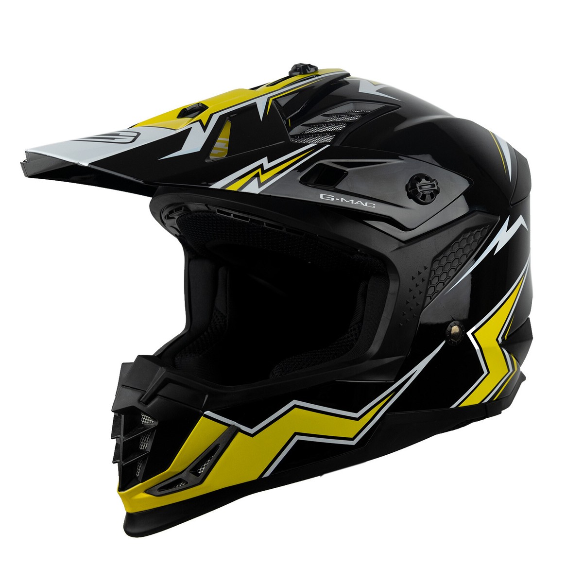 Motocross Motorcycle Helmet > G-Mac Sting Evo MX ACU Gold ECE