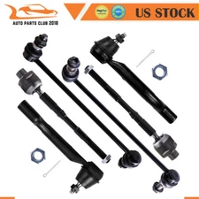 6pcs Front Steering Tie Rod End Sway Stabilizer Bar For 2008-2013 Nissan Rogue
