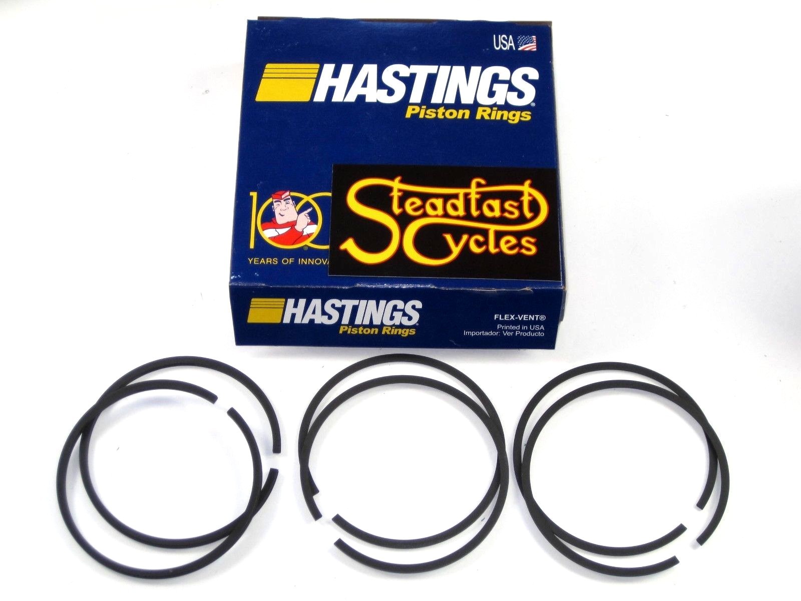 BSA A10 piston RINGS preunit 650 twin Hastings STD Standard ring set