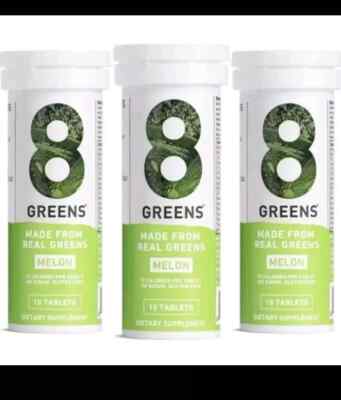8Greens Brausetabletten in Melone Packung mit 30 Tabletten