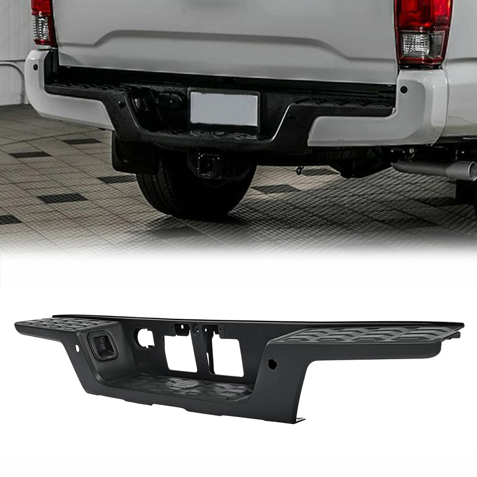 Rear Step Bumper Center Support Pad For Toyota Tacoma 2016-2023 W/ Sensor Hole Foto 2 de 4