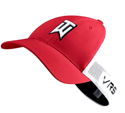 NEW! NIKE [L/XL] Adult Tiger Woods VRS-RZN MESH Golf Cap-Red/White