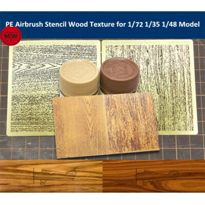 LIANG-0301/0302 PE Airbrush Stencil Wood Texture Tools for 1/35 1/48 1/72 Model