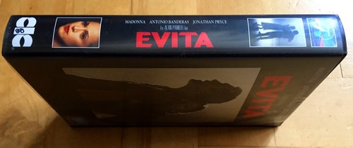 EVITA ★ w/ MADONNA, J. PRYCE + ANTHONY BANDERAS★VHS-Cassette★ORIGINAL-VIDEOFILM★ - 第 1/4 張圖片