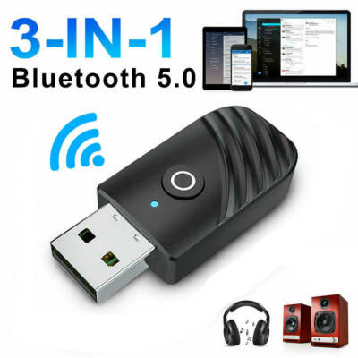3 in 1 USB Bluetooth 5.0 Sender und Empfänger Audio Adapter für TV Auto