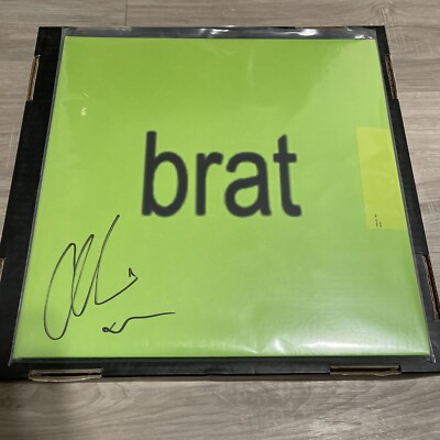 Charli XCX Signed Brat Vinyl LP Black Ice Autographed New Ships Fast | eBay