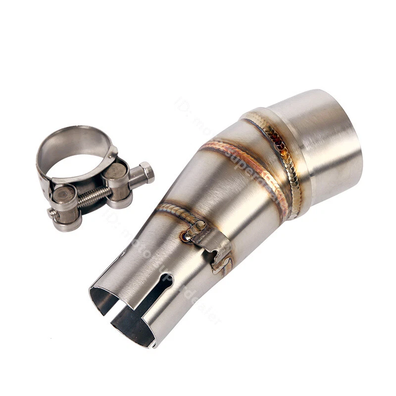 Silenciador sistema escape Kawasaki Z250 Ninja 300 250 370 mm tubo de enlace medio Foto 3 de 4