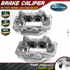 Pair Front Brake Calipers for Toyota 4Runner Lexus GX460 2010-2015 SUV 4-Door
