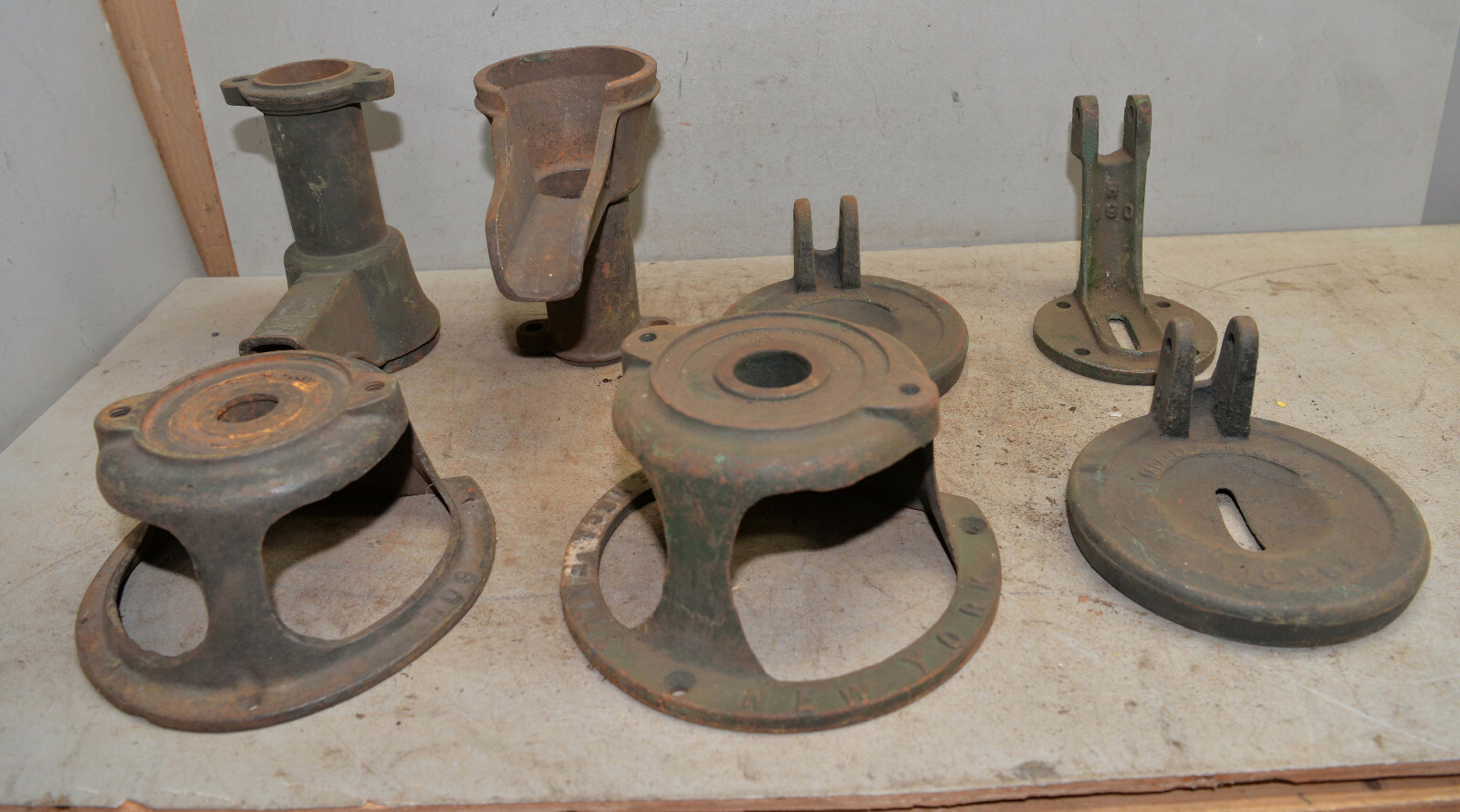 Antique water well pump parts Rumsey & more collectible cast iron