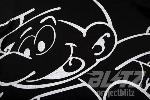 SUPREME SMURFS TEE BLACK S FW20 T-SHIRT 