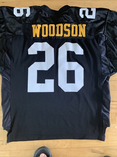 AUTHENTIC VINTAGE ROD WOODSON STEELERS JERSEY 50 XL WILSON PRO LINE NFL RARE - Picture 9 of 12