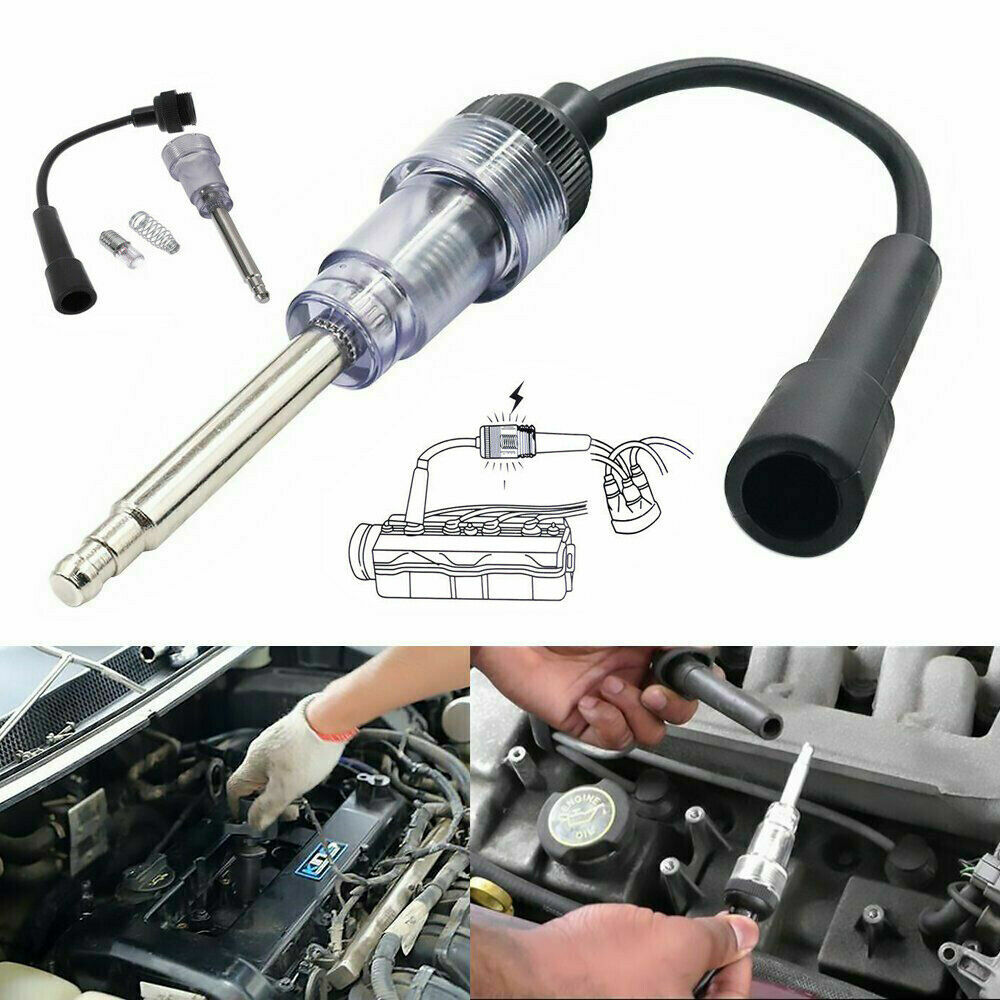 In-Line Spark Plug Tester Tool – Ignition Coil Diagnostic Checker For 12V Engines