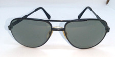 Vintage Hudson Z 87 Eyeglass Frames Aviator Black 60-17-145