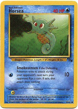Pokemon Fossil Card 49/62 Horsea