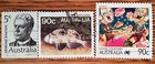 10 USED FOREIGN STAMPS, SHIPS FOR 74¢, 5 Australia, 3 Hong Kong, 2 Austria, F-XF — photo 2