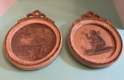 Antique Cupid Blowing Bubbles Cupids at Work Circa 1808 Framed Prints