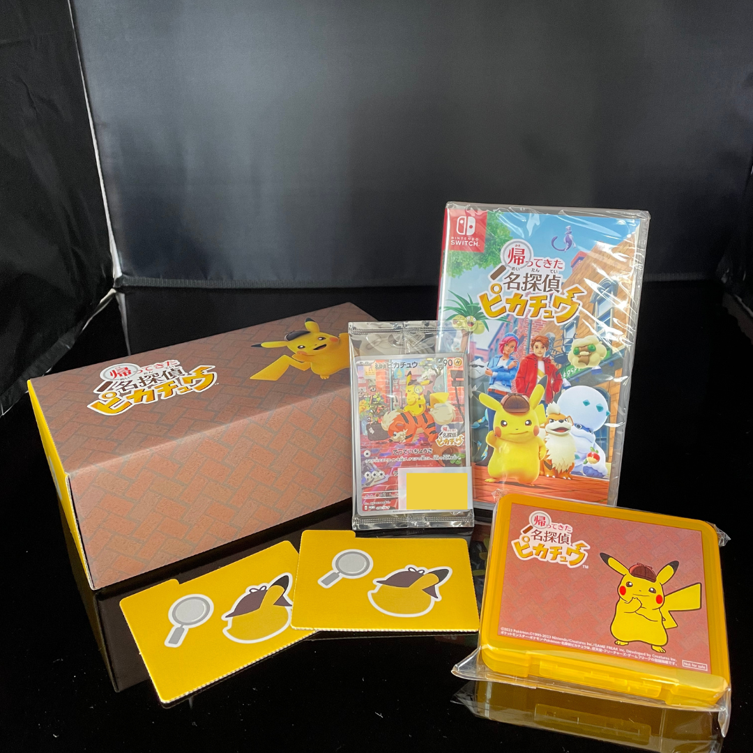 Nintendo Switch Detective Pikachu Returns Special Box w/ Promo Card Amazon Japan-image