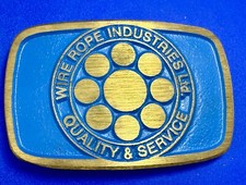 Wire Rope Industries LTD Vintage Belt Buckle Quality  Service