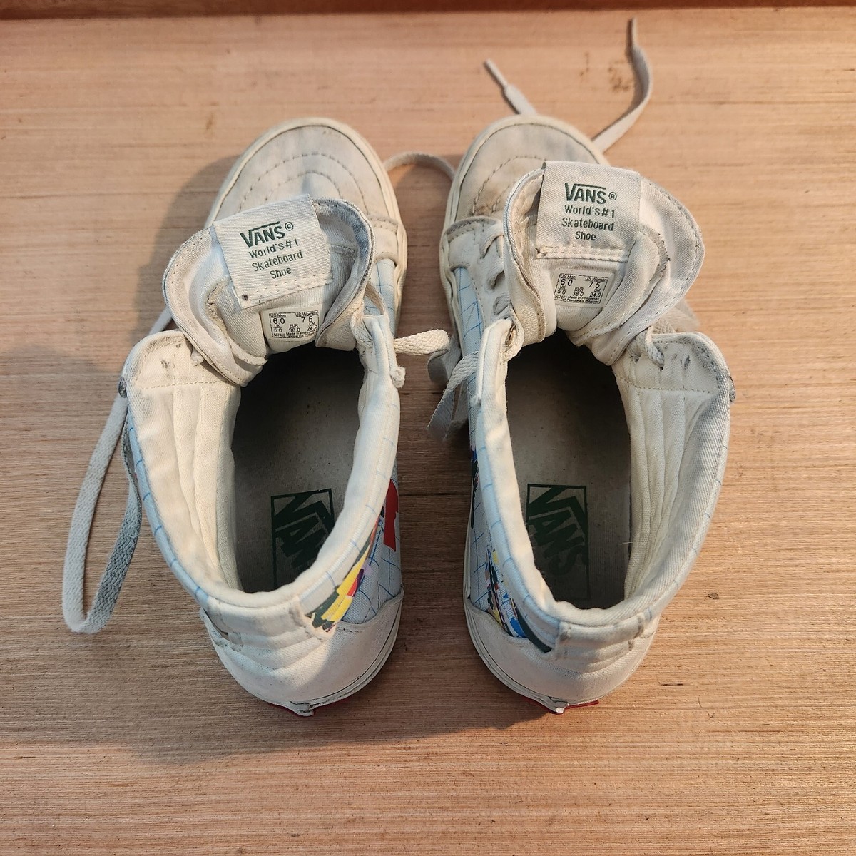 靴 VANS World's #1 Skateboard Shoe Vans World's #1 Shoe Pro Skateboard Shoes Gray Size Kid