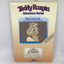 Vint. 1985 TEDDY RUXPIN Take a Good Look Adventure Series Tape  Book Combo NOS