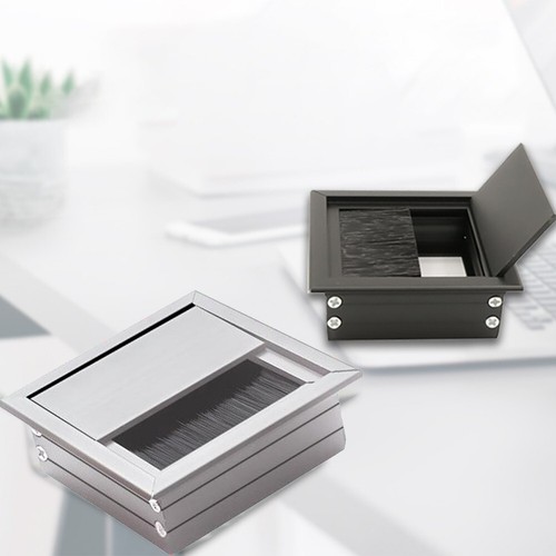 Enhanced Durability Wire Cable Grommet Hole Cover Outlet BlackSilver Aluminum eBay