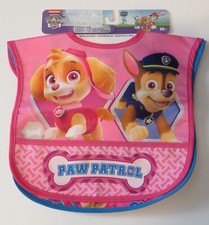 Nickelodeon Paw Patrol Toddler Crumb Catcher Bibs Pack of 2 Opaque BPA FREE