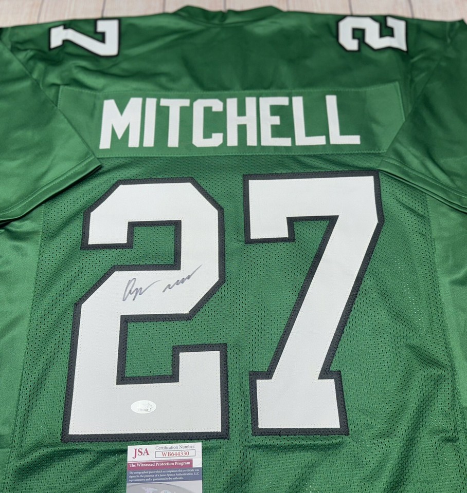 Eagles Mini Helmet Devonta Smith Signed Philadelphia Eagles Custom