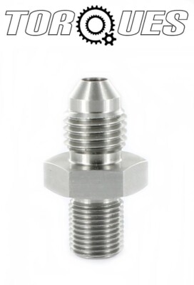 AN -4 (AN4 AN 04) to 1/8'' BSP BSPP Straight Adapter In Stainless Steel 
