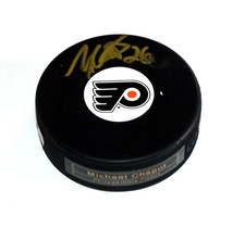 Michael Chaput Philadelphia Flyers Autographed Hockey Puck  A3715