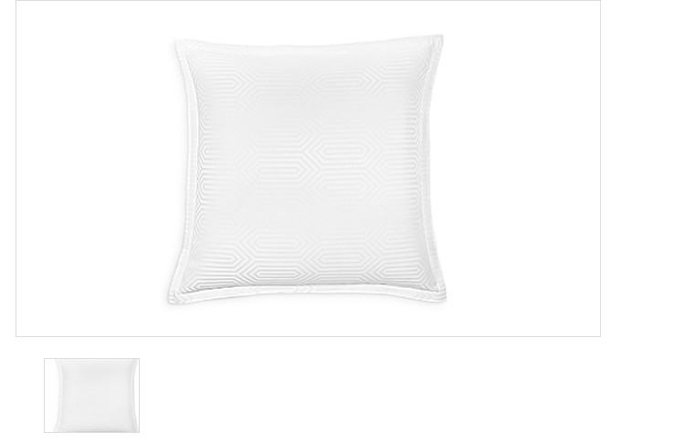 Коллекция Hudson Park Итальянский жаккард Tivoli из сатина Euro Sham White