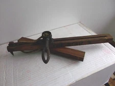 Vintage *The Star* Wood and Cast Iron Carpet Stretcher Tool