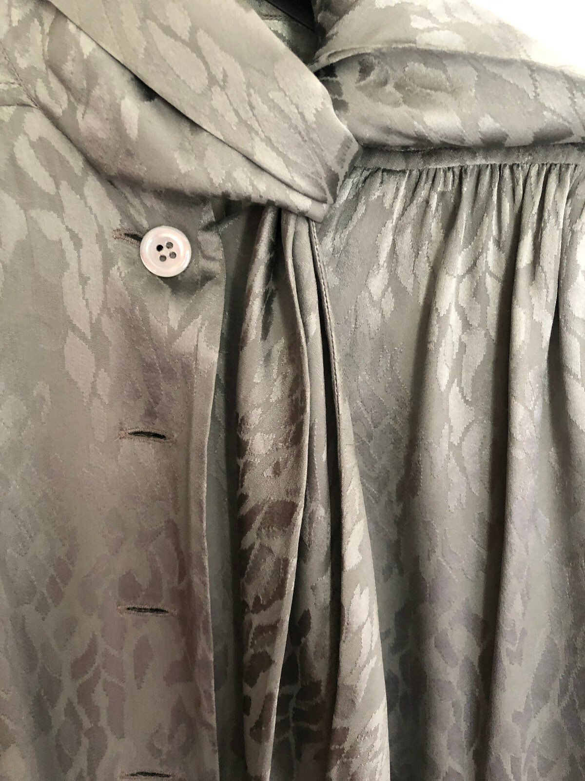 Camicia vintage rara Yves Saint Laurent Rive Gauche grigio grigio seta top