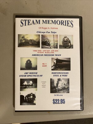 Green Frog Roger Holmes DVD Silent Steam Memories Films With 2102 4449 & More